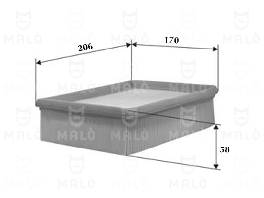Filtru aer 1500441 AKRON-MALÒ