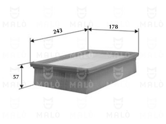 Filtru aer 1500456 AKRON-MALÒ