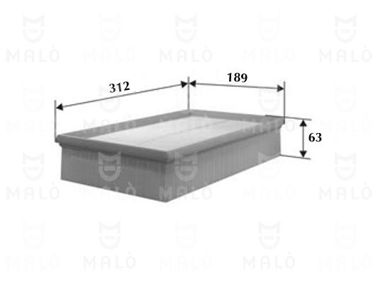 Filtru aer 1500462 AKRON-MALÒ