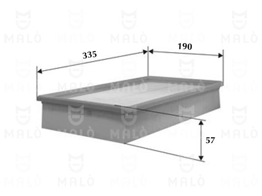 Filtru aer 1500473 AKRON-MALÒ