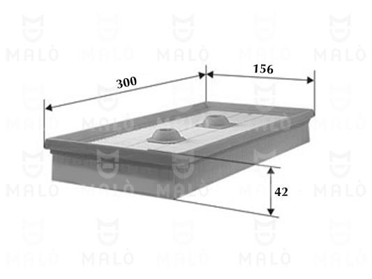 Filtru aer 1500483 AKRON-MALÒ