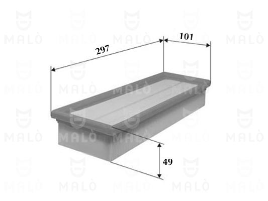 Filtru aer 1500490 AKRON-MALÒ
