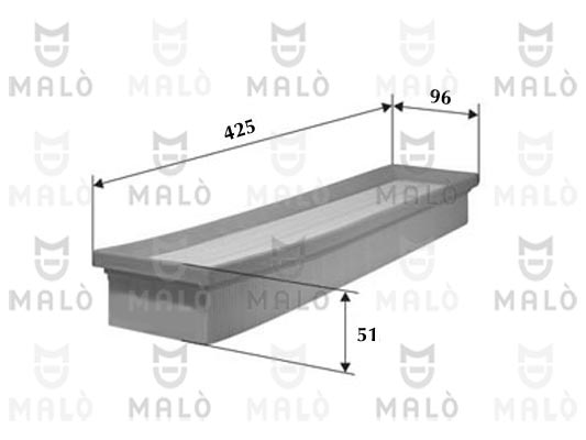 Filtru aer 1500556 AKRON-MALÒ