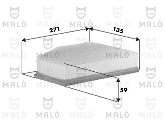 Filtru aer 1500670 AKRON-MALÒ