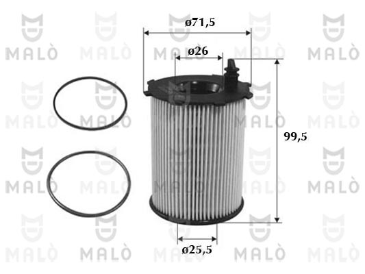 Filtru ulei 1510013 AKRON-MALÒ
