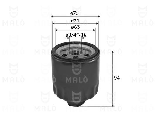 Filtru ulei 1510033 AKRON-MALÒ