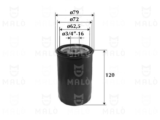 Filtru ulei 1510058 AKRON-MALÒ