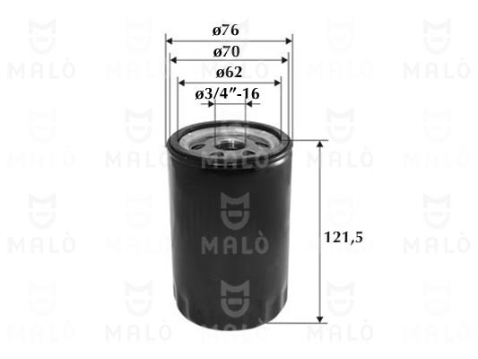 Filtru ulei 1510059 AKRON-MALÒ