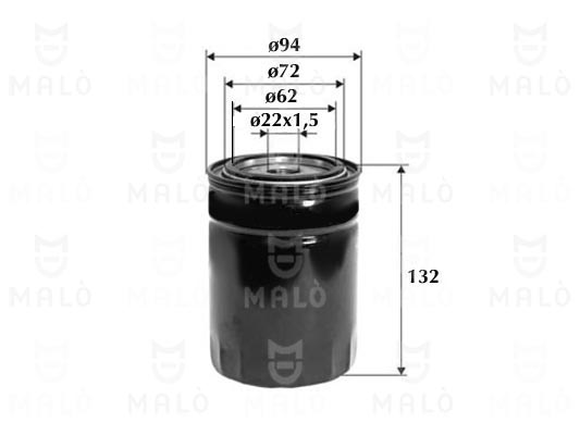 Filtru ulei 1510063 AKRON-MALÒ