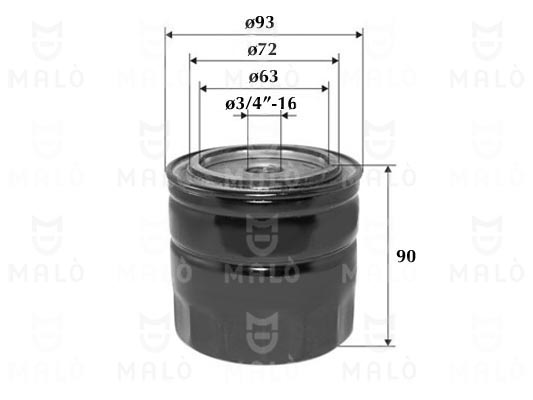 Filtru ulei 1510149 AKRON-MALÒ