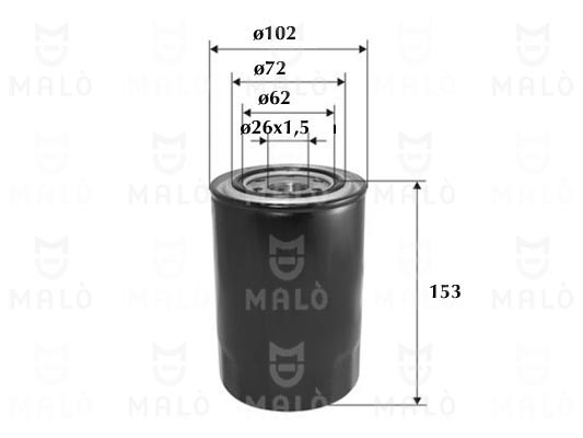 Filtru ulei 1510162 AKRON-MALÒ