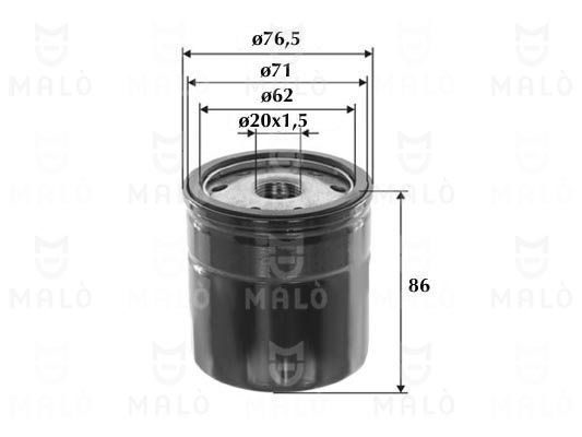 Filtru ulei 1510215 AKRON-MALÒ