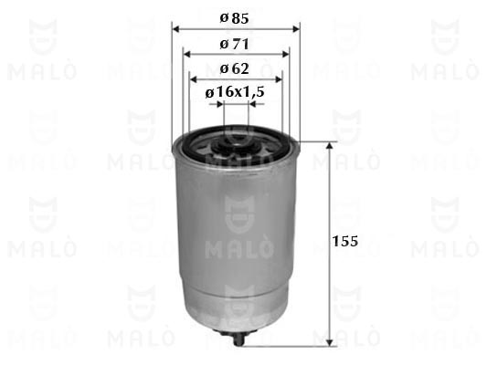 Filtru combustibil 1520004 AKRON-MALÒ