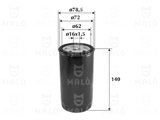 Filtru combustibil 1520035 AKRON-MALÒ
