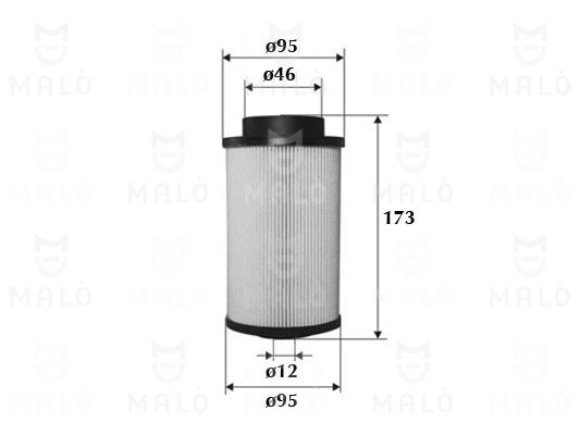 Filtru combustibil 1520158 AKRON-MALÒ