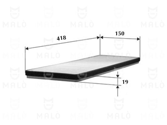 Filtru, aer habitaclu 1530011 AKRON-MALÒ