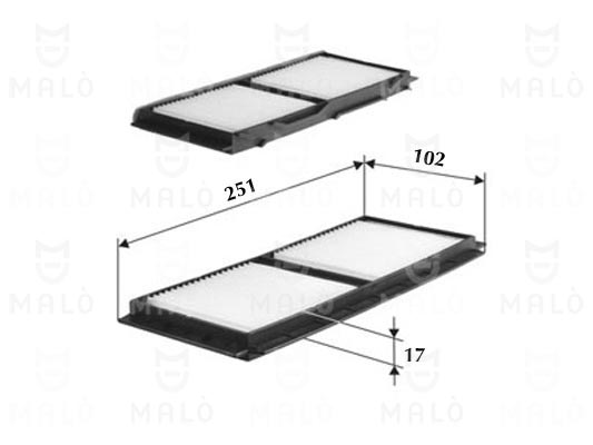 Filtru, aer habitaclu 1530271 AKRON-MALÒ