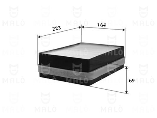 Filtru, aer habitaclu 1530571 AKRON-MALÒ