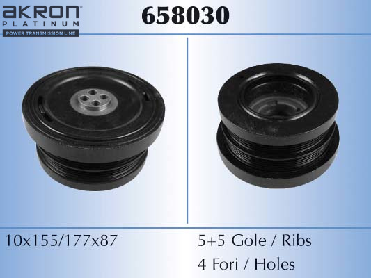 Fulie curea, arbore cotit 658030 AKRON-MALÒ