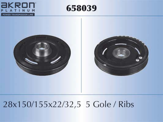 Fulie curea, arbore cotit 658039 AKRON-MALÒ