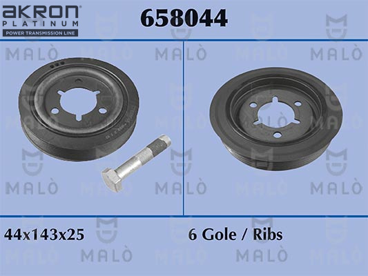 Fulie curea, arbore cotit 658044 AKRON-MALÒ