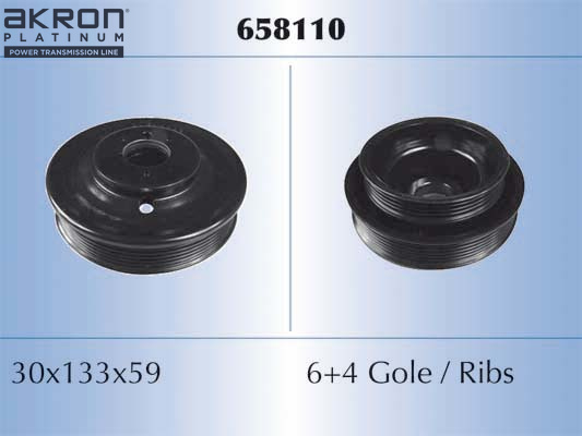 Fulie curea, arbore cotit 658110 AKRON-MALÒ