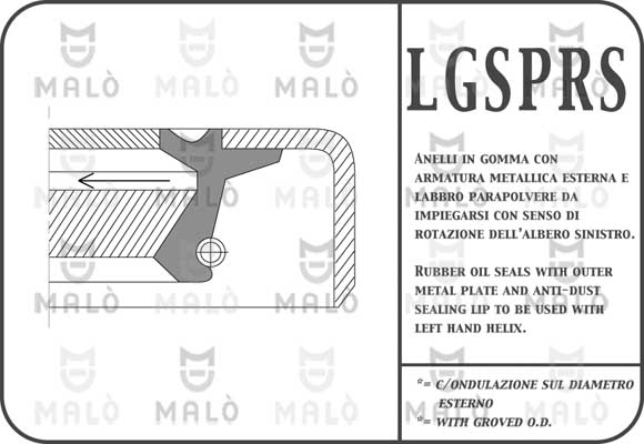 Simering, arbore cotit 679PRSF AKRON-MALÒ