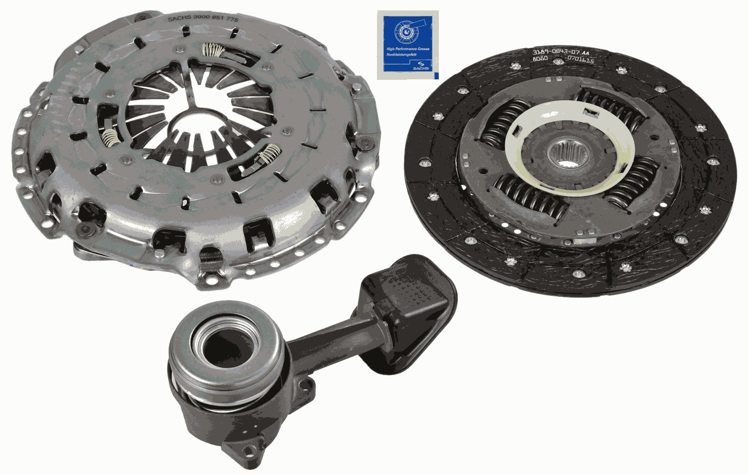 Set ambreiaj 3000 990 395 SACHS