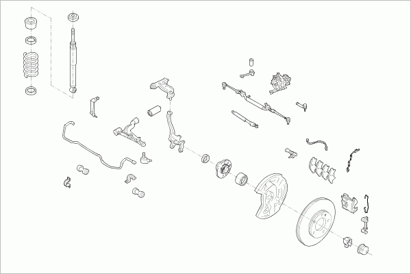 Suspensie roata MERCE-C-KLA-FS013 SACHS