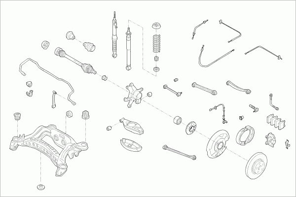 Suspensie roata MERCE-E-KLA-RS002 SACHS