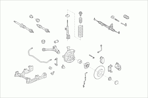 Suspensie roata MERCE-A-KLA-FS001 SACHS