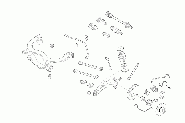 Directie,Suspensie roata VW-GOLF-RS034 SACHS