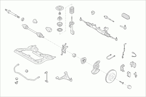 Directie,Suspensie roata MERCE-C-KLA-FS036 SACHS