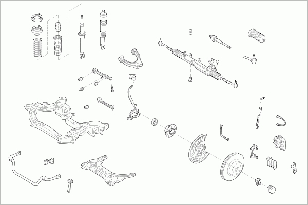 Suspensie roata MERCE-E-KLA-FS013 SACHS