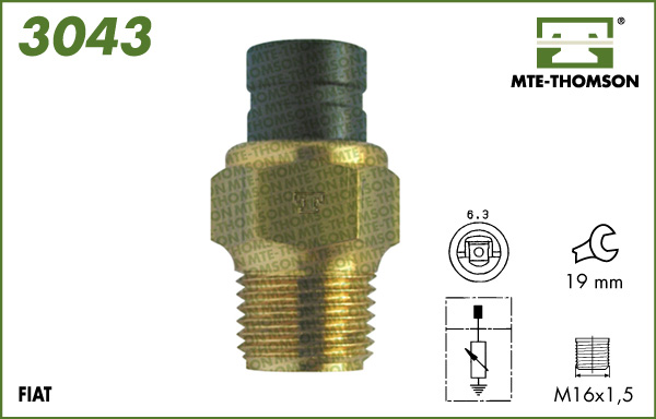 Senzor,temperatura lichid de racire 3043 MTE-THOMSON