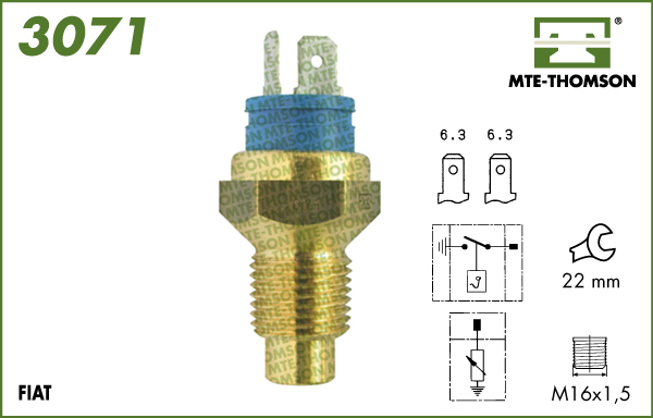 Senzor,temperatura lichid de racire 3071 MTE-THOMSON
