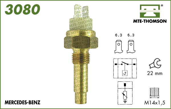 Senzor,temperatura lichid de racire 3080 MTE-THOMSON