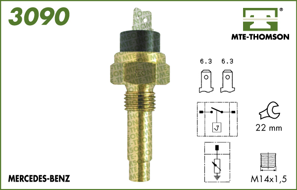 Senzor,temperatura lichid de racire 3090 MTE-THOMSON