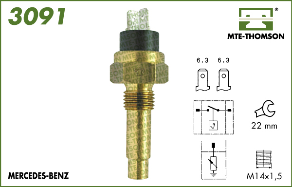 Senzor,temperatura lichid de racire 3091 MTE-THOMSON