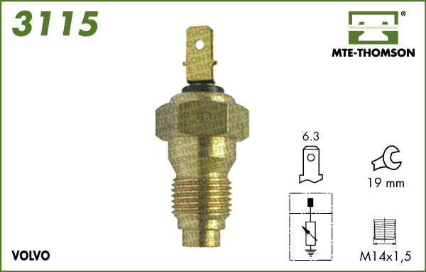 Senzor,temperatura lichid de racire 3115 MTE-THOMSON