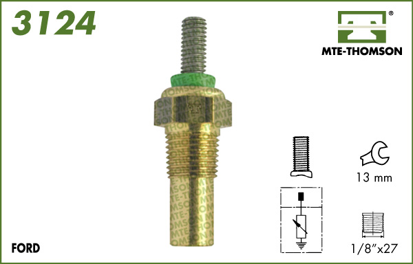 Senzor,temperatura lichid de racire 3124 MTE-THOMSON