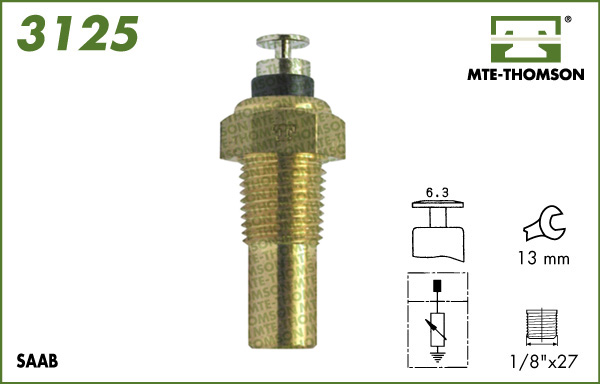 Senzor,temperatura lichid de racire 3125 MTE-THOMSON