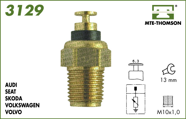 Senzor,temperatura lichid de racire 3129 MTE-THOMSON