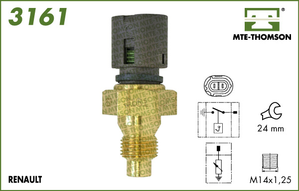 Senzor,temperatura lichid de racire 3161 MTE-THOMSON