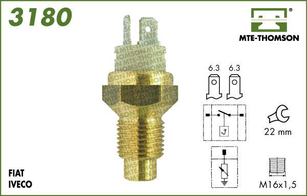 Senzor,temperatura lichid de racire 3180 MTE-THOMSON
