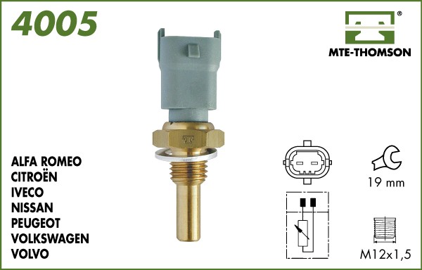 Senzor,temperatura lichid de racire 4005 MTE-THOMSON