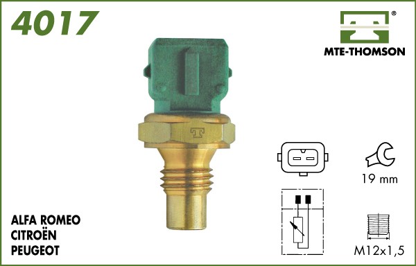 Senzor,temperatura lichid de racire 4017 MTE-THOMSON