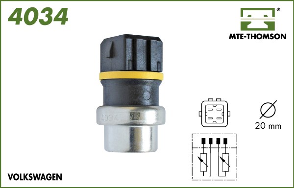 Senzor,temperatura lichid de racire 4034 MTE-THOMSON