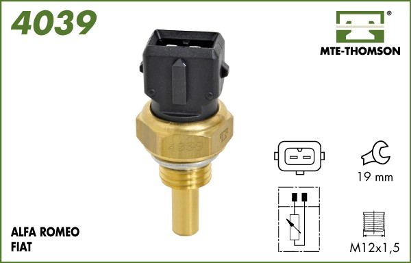 Senzor,temperatura lichid de racire 4039 MTE-THOMSON