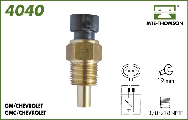 Senzor,temperatura lichid de racire 4040 MTE-THOMSON